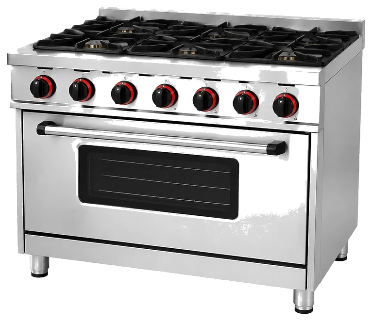6 Burner Gas Range with Oven
