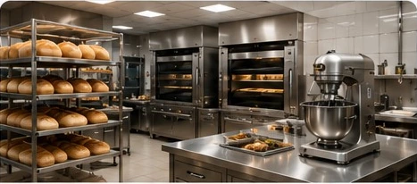 Professional hotel kitchen and bakery equipment